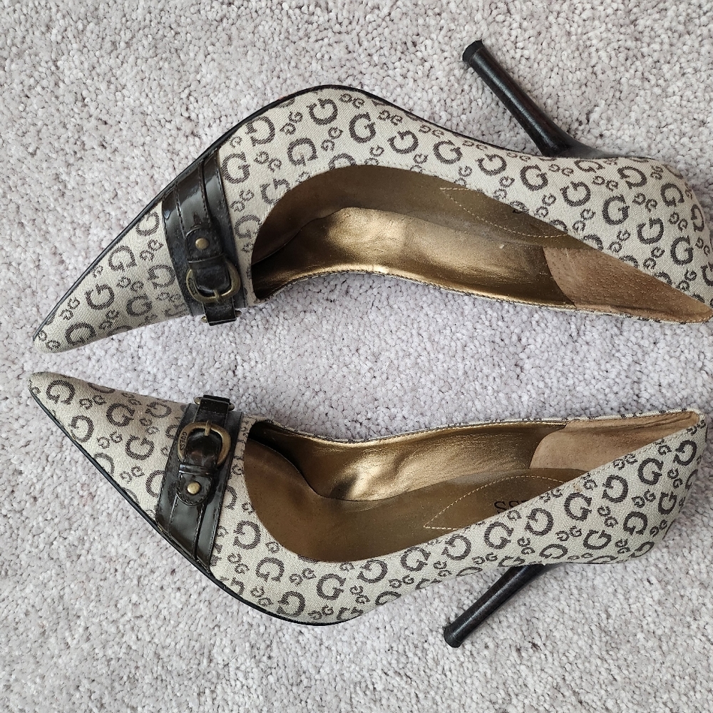 Guess pumps, brown 8.5